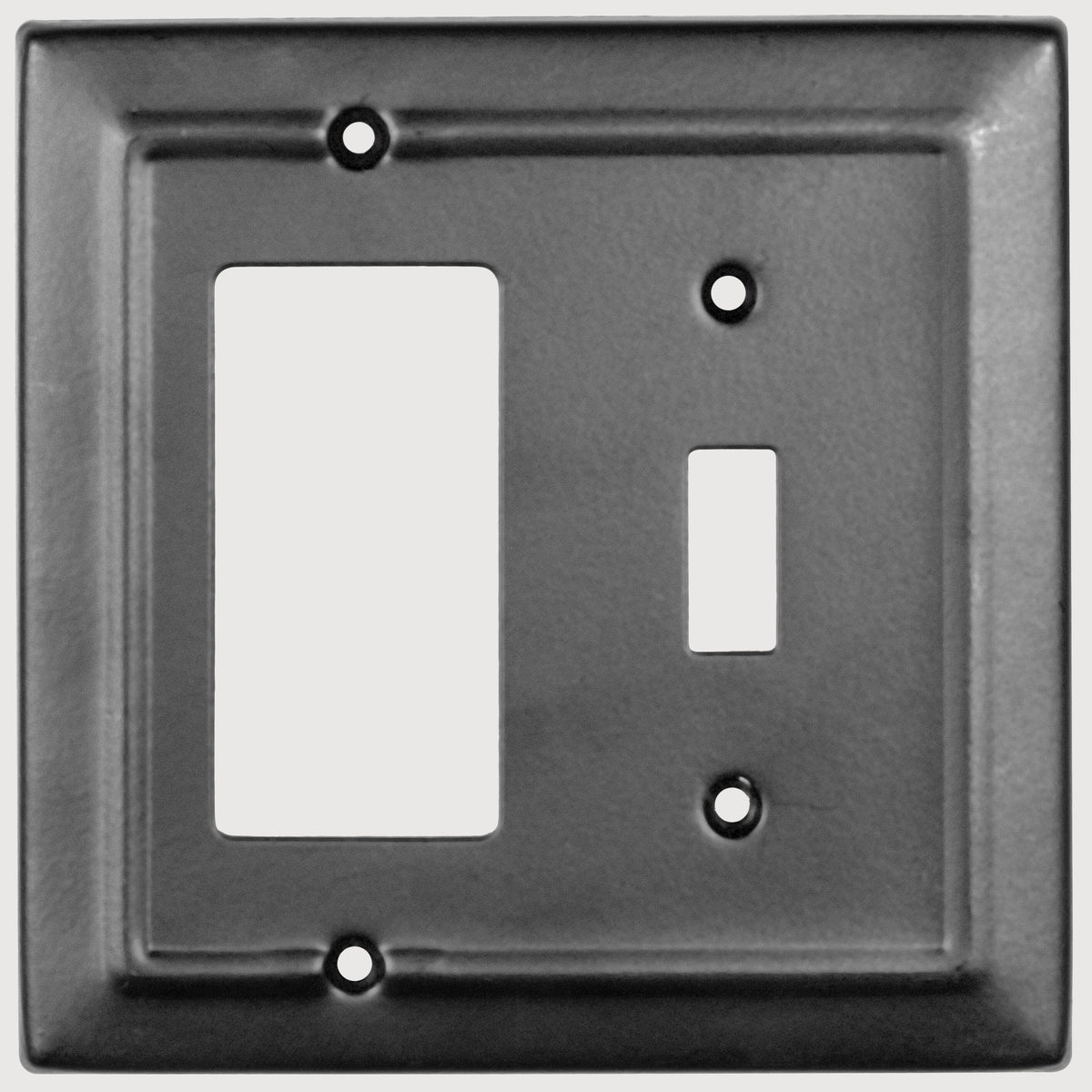 Matte Black Toggle / Rocker Wall Plate Light Switch Plate Monarch