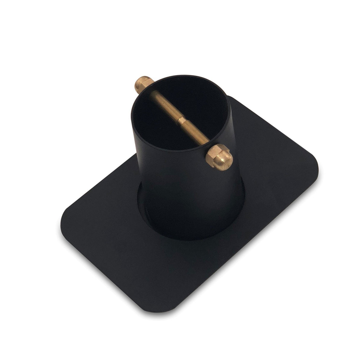 Black Aluminum 2Piece Gutter Adapter Kit for Rain Chain Installation Monarch Abode