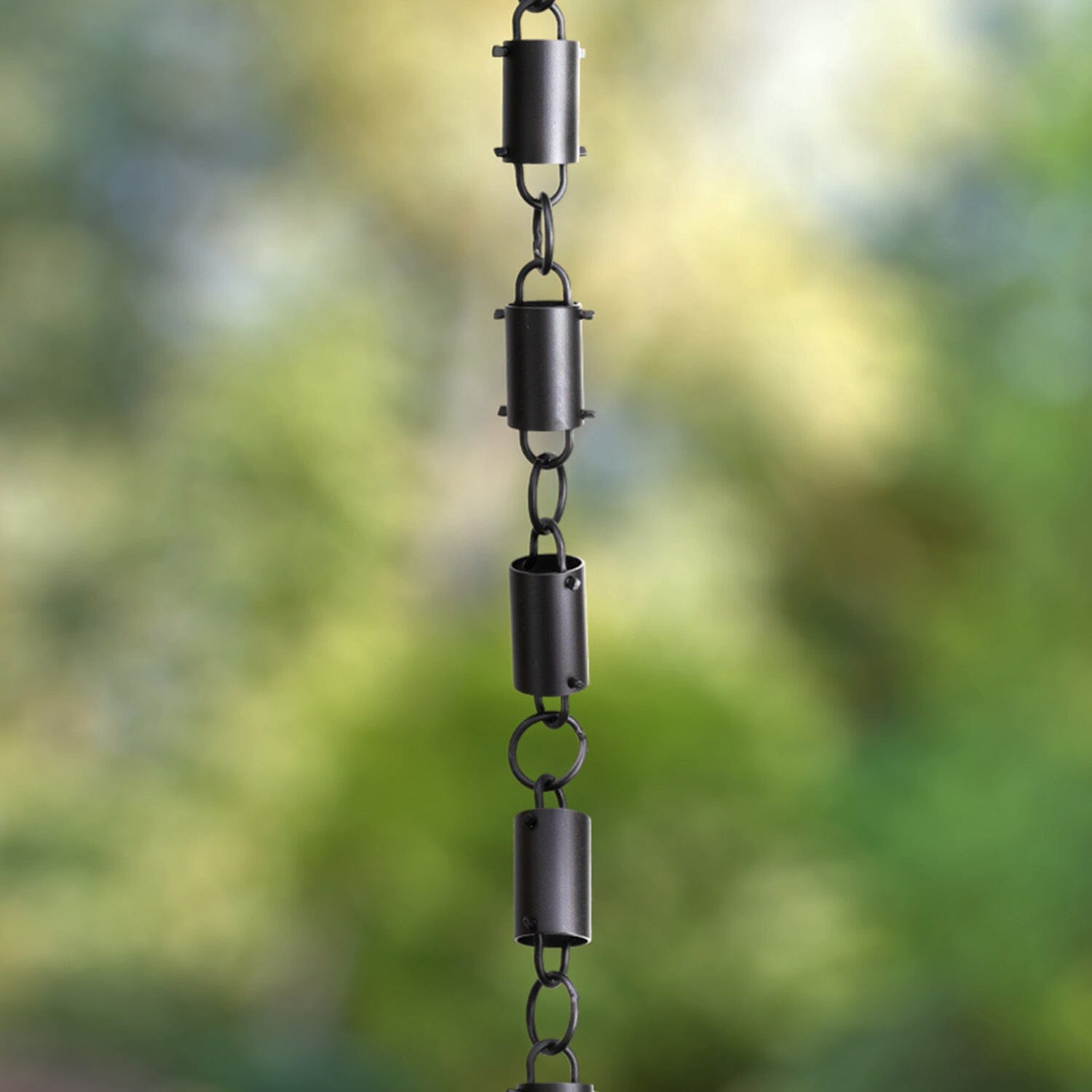 Monarch Rain Chains 8.5 ft. Aluminum Teardrop Rain Chain (Black) 17055 -  The Home Depot